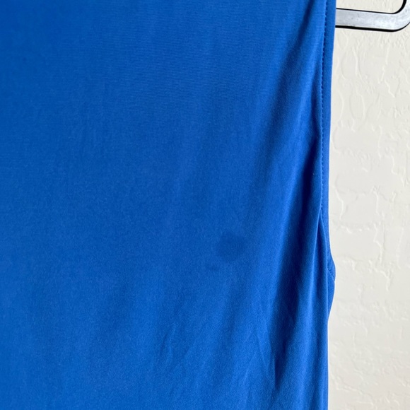 BLUE DKNY SLEEVELESS TOP - Picture 3 of 5
